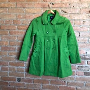GAP apple green dress coat